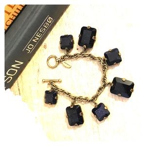 Ann Taylor Starry Night Blue Charm Bracelet